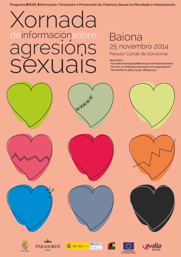 Concello de Baiona abre o período de inscrición á "Xornada sobre Agresións Sexuais" do Programa IRENE.