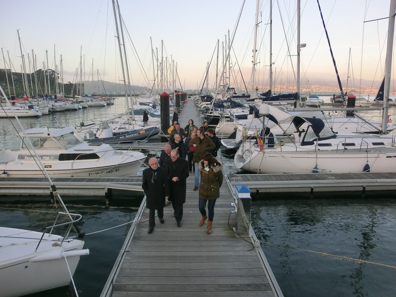 Portos-Galicia-Representantes- porto-francés-Rochelle-visitaron-Monte-Real-Club-Iates-Baiona