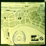 Plano de urbanización de Panxón a través do que Palacios coñeceu a igrexa de San Xoán, 1932 (Arquivo Municipal de Vigo). (Copiar)