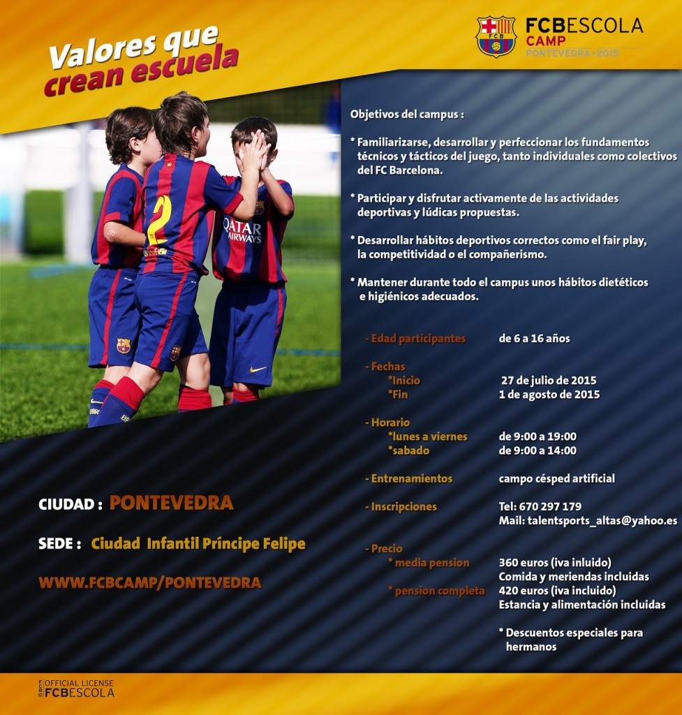 Centro-Príncipe-Felipe-acollerá-único-campus-fútbol-F.C. Barcelona-organiza-Galicia
