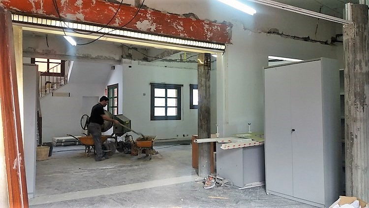 comezaron-os-traballos-en-nigran-para-facer-mais-accesible-a-planta-baixa-do-concello
