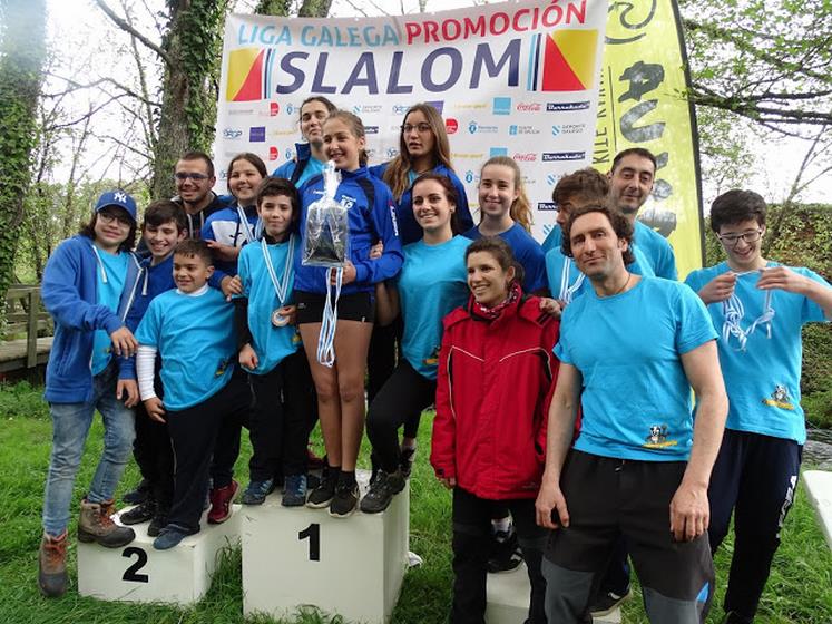 O Club Deportivo Miño "Teixugos" gaña a segunda proba da liga galega de promoción de Slalom