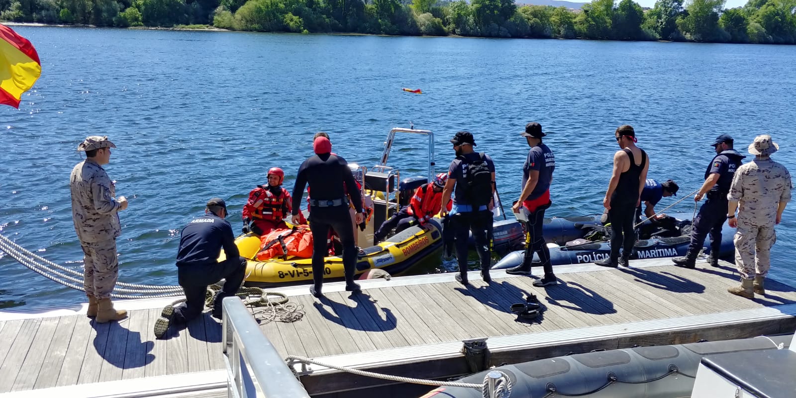 o-consorcio-provincial-contra-incendios-participa-nun-simulacro-no-tramo-internacional-do-mino