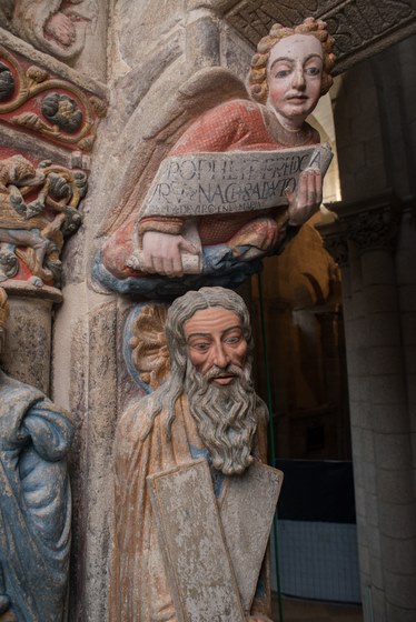 Fundación Barrié e a Fundación Catedral de Santiago presentan o Pórtico da Gloria tras a sús restauración