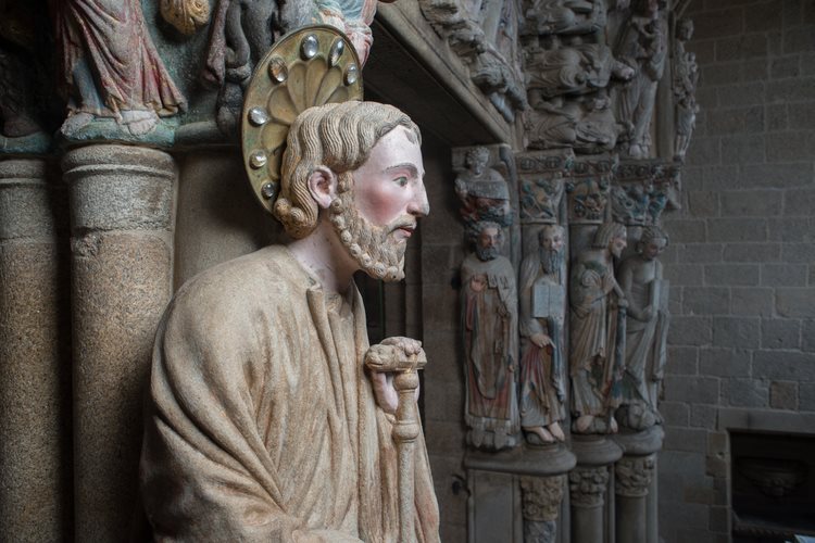 Fundación Barrié e a Fundación Catedral de Santiago presentan o Pórtico da Gloria tras a sús restauración