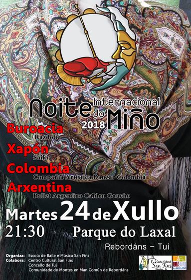 O folclore de Xapón, a República de Buriatia, Colomba e Arxentina protagonista na XIX Noite Internacional do Miño