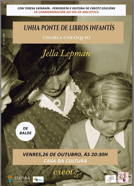 A Casa da Cultura de Redondela, acolle unha charla-coloquio sobre a figura de Jella Lepman