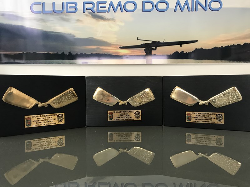 Tres galardóns acreditan ao Club Remo do Miño como mellor club de Remo Olímpico na Gala do Remo Galego