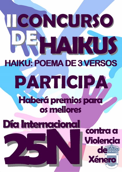 O Concello do Rosal convoca II Edición co Concurso de Haikus para conmemorar o Día Internacional Contra a Violencia de Xénero