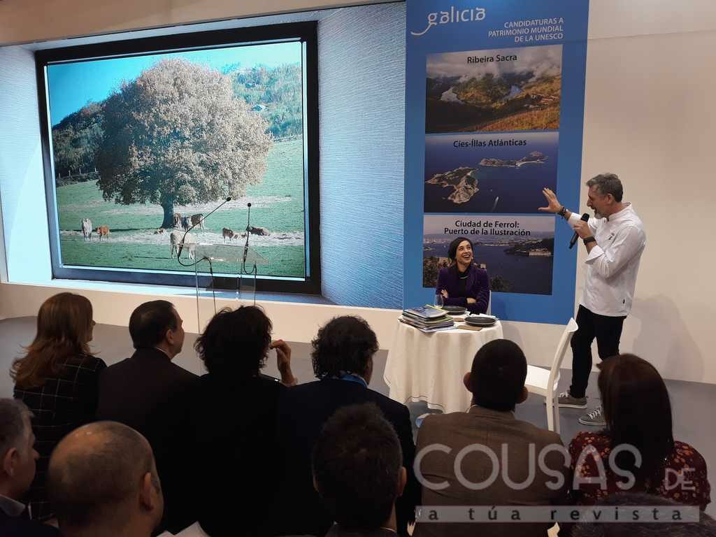 A Deputación de Pontevedra leva a FITUR a escenificación dun restaurante da provincia para encher ao público de "Fame de Experiencias"
