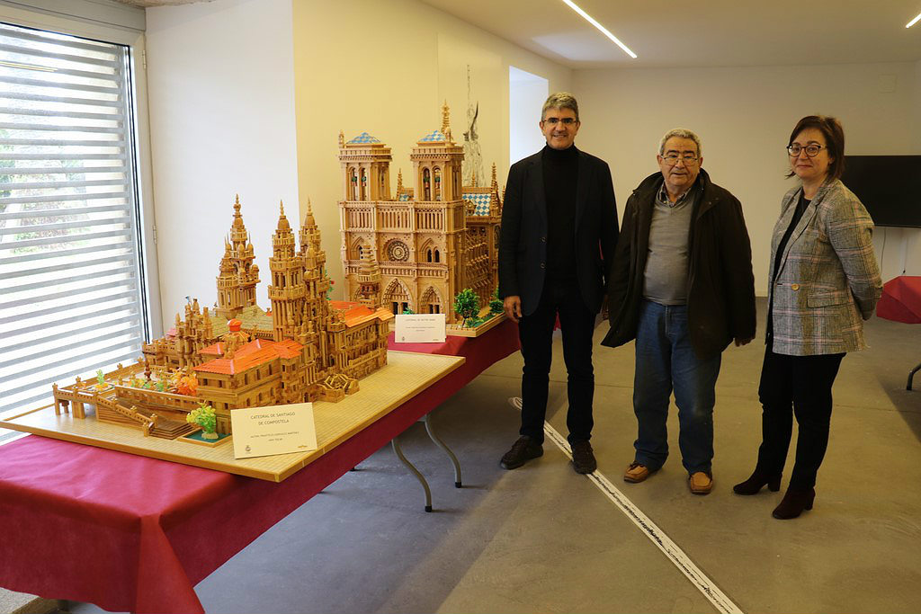 A Catedral de Notre Dame na exposición de maquetas e figuras inaugurada onte na Guarda