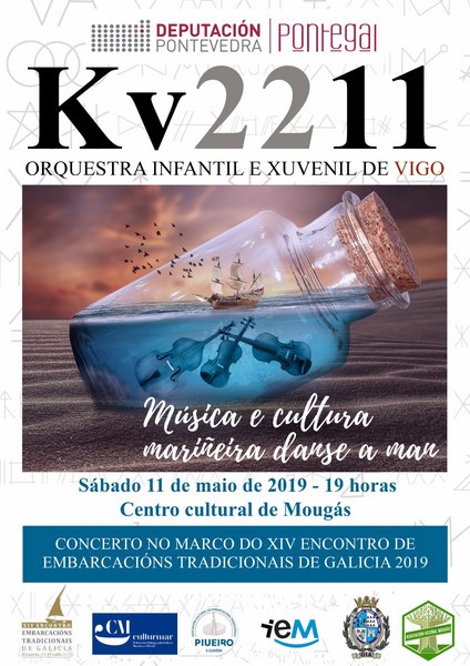 Oia acolle un dos concertos que a orquestra Kv2211 ofrece no marco do XIV Encontro de Embarcacións Tradicionais
