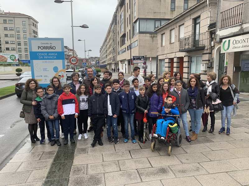 Alumnado dos centros educativos do Porriño participa nun Pleno Infantil no Concello