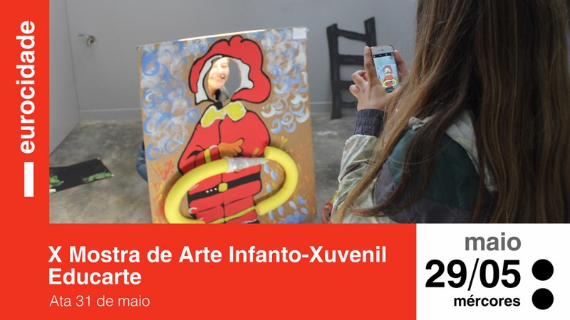 Centros escolares de Cerveira e Tomiño amosarán decenas de traballos artísticos elaborados polo alumnado