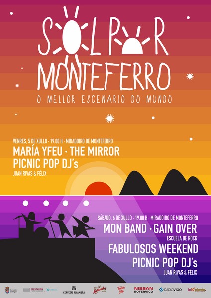 Nigrán da a benvida ao verán coa terceira edición do Festival 'Solpor Monteferro'