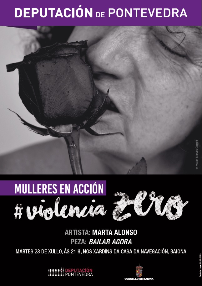 A danza de Marta Alonso chega a Baiona bo marco do programa da Deputación "Mulleres en Acción, Violencia Zero"