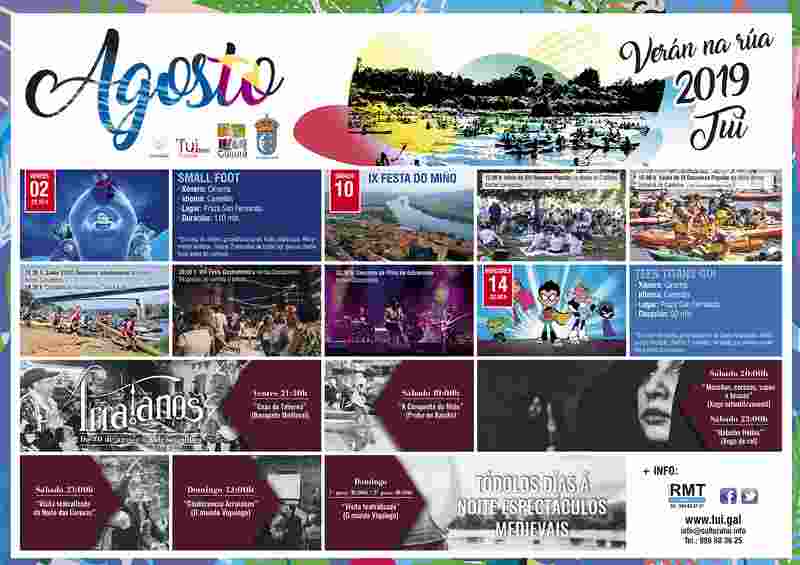 Música, historia, cinema e deporte na oferta estival do “Verán na rúa” en Tui