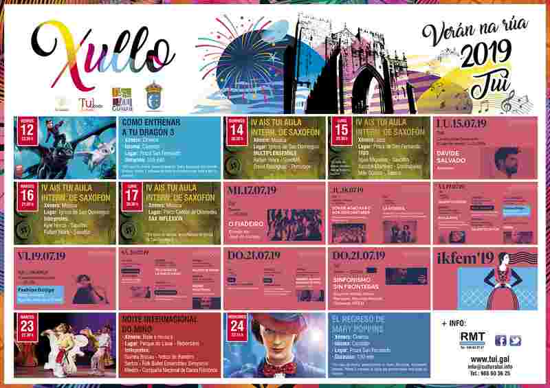Música, historia, cinema e deporte na oferta estival do “Verán na rúa” en Tui