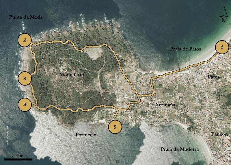 Nigrán crea a primeira ruta xeolóxica do municipio na Península de Monteferro