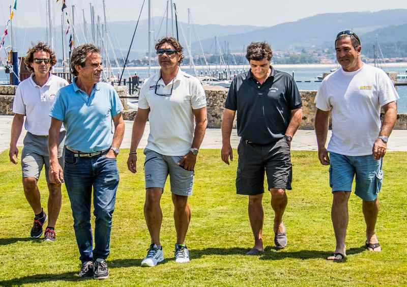 Históricos da vela participan nun proxecto do Monte Real Club de Yates de Baiona