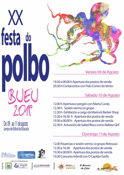 Bueu celebra a XX Festa do Polbo cunha trintena de especialidades e actividades culturais