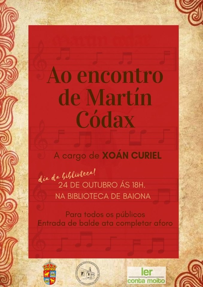 O Pergamino Vindel protagonista en Baiona no Día da Biblioteca