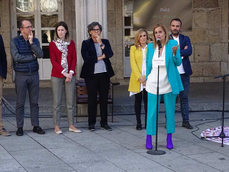 A Xunta e a Deputación de Pontevedra poñen en valor o Camiño Portugués en Porriño coa intervención artística de ‘Camiño a Dentro’