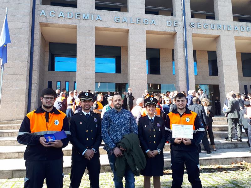 Protección Civil de Tomiño galardoada polos seus 25 anos de traballo