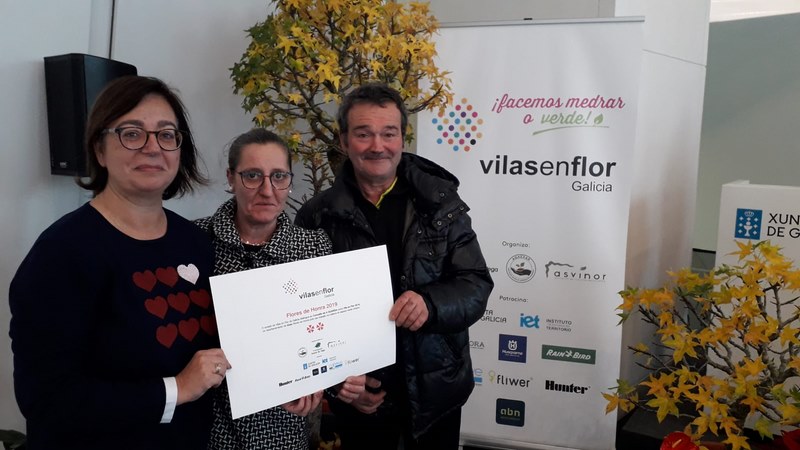 A Guarda distinguida con 2 Flores de Honra do programa Vilas en Flor