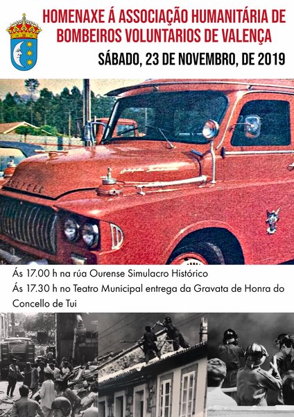 Tui homenaxea á Associaçao Humanitaria de Bombeiros Voluntarios de Valença no seu centenario
