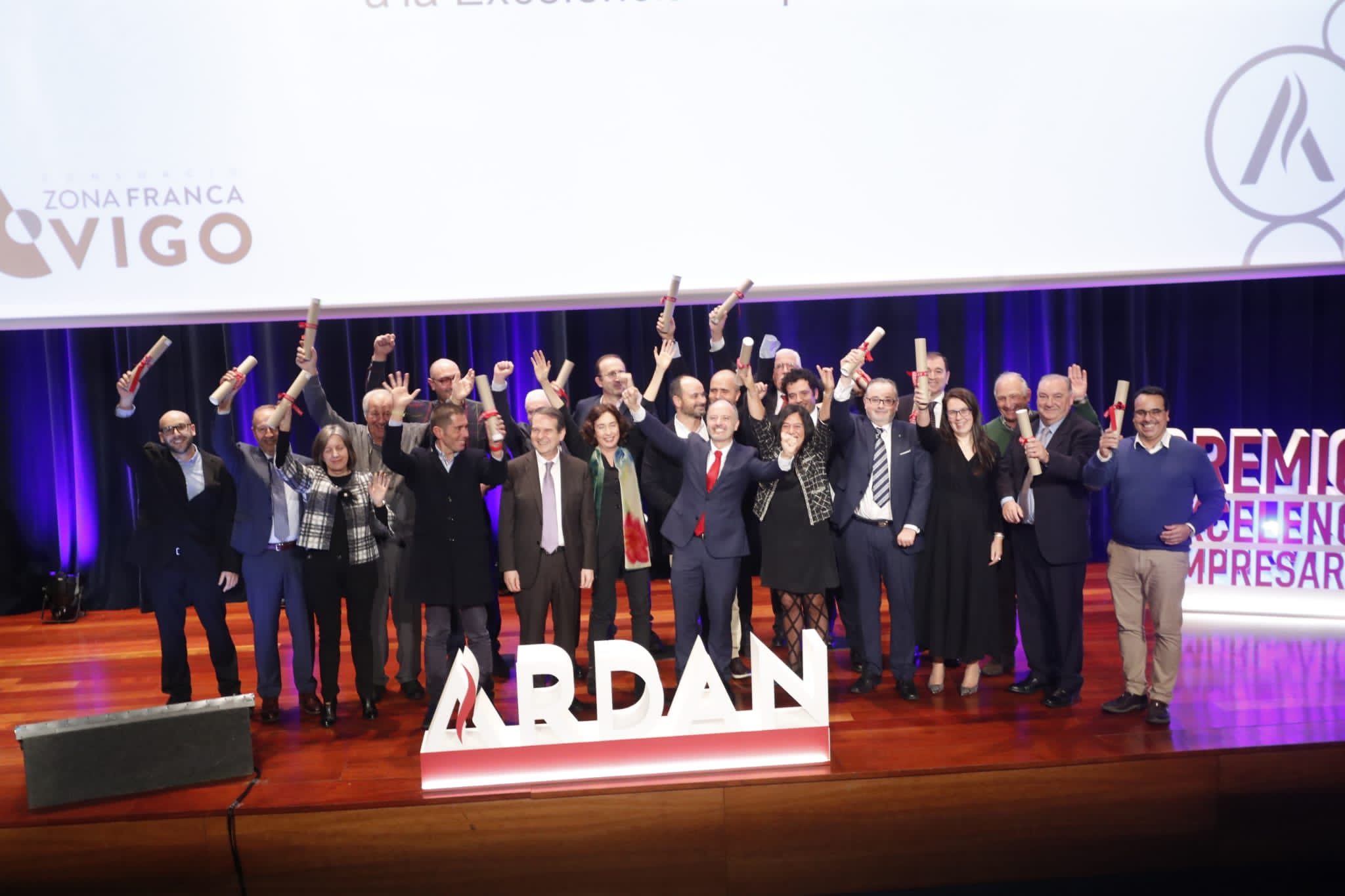 Vinte empresas galardoadas nos premios ARDÁN pola súa excelencia e achega en valor económico e social en Galicia