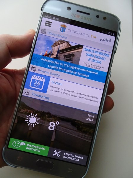 Mellorar a comunicación coa veciñanza, obxectivo da nova APP que o Concello de Tui presentou onte aos medios
