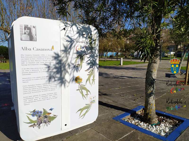 Exposición ó natural de Alba Casanova Fernández na praia de Cesantes